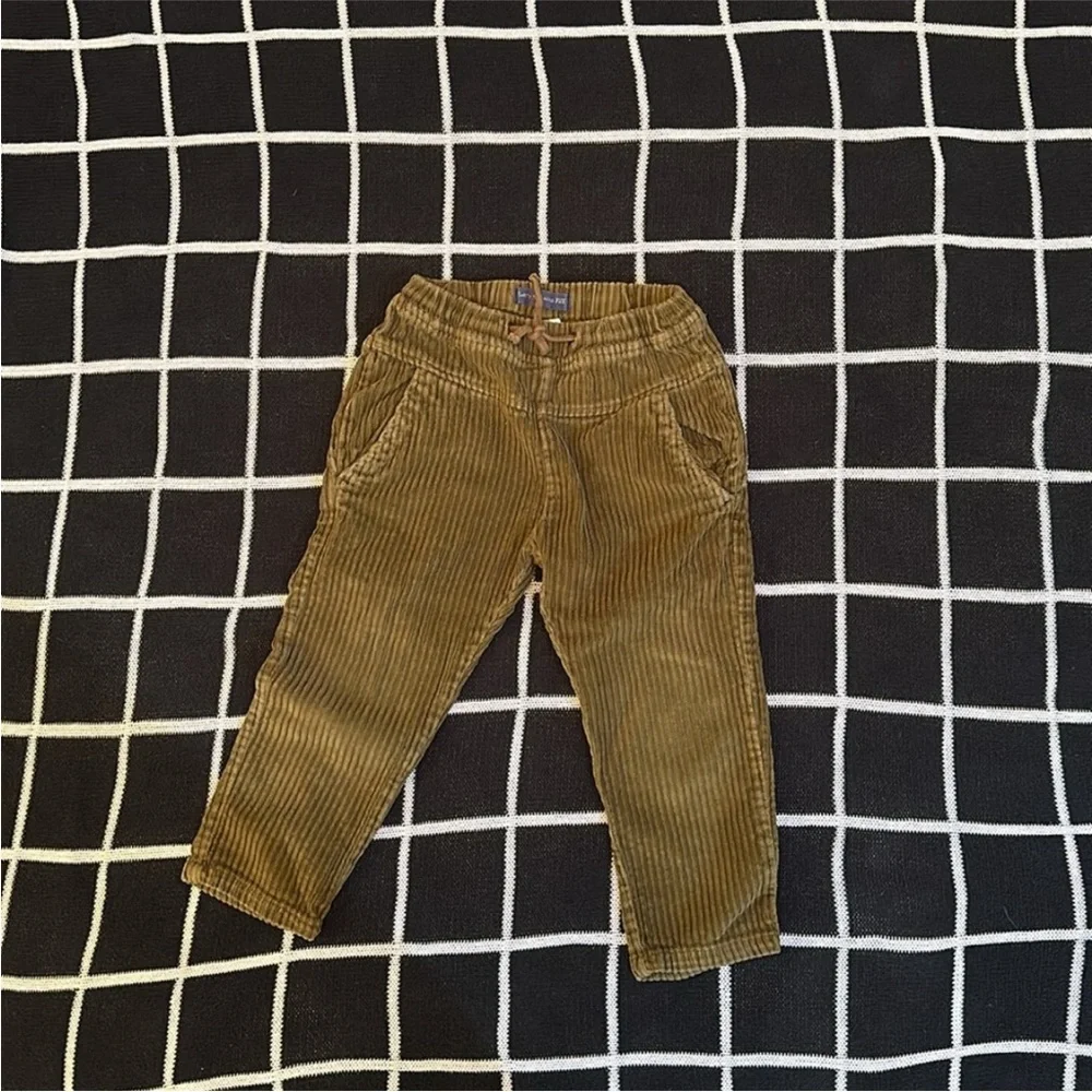 3/$25 ZARA Boys Brown Corduroy Casual Pants Old Money Style Size 3–4Y Like New